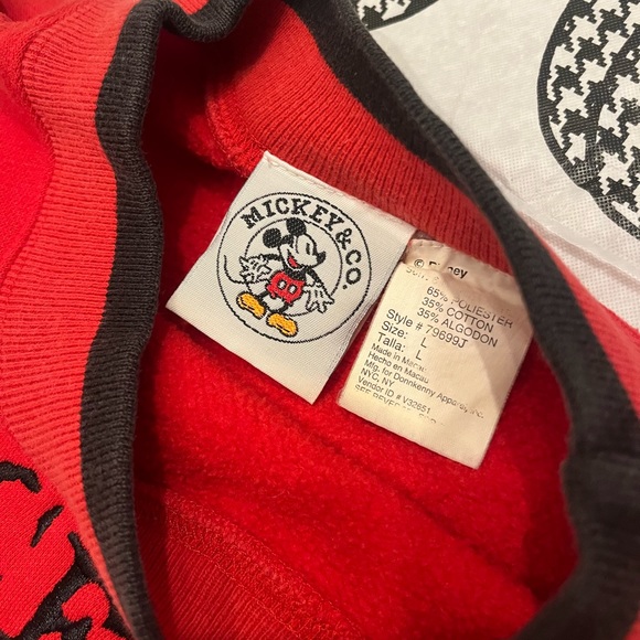 Vintage 90’s Disney Mickey & Co. Red Crewneck Sweatshirt - Picture 5 of 6